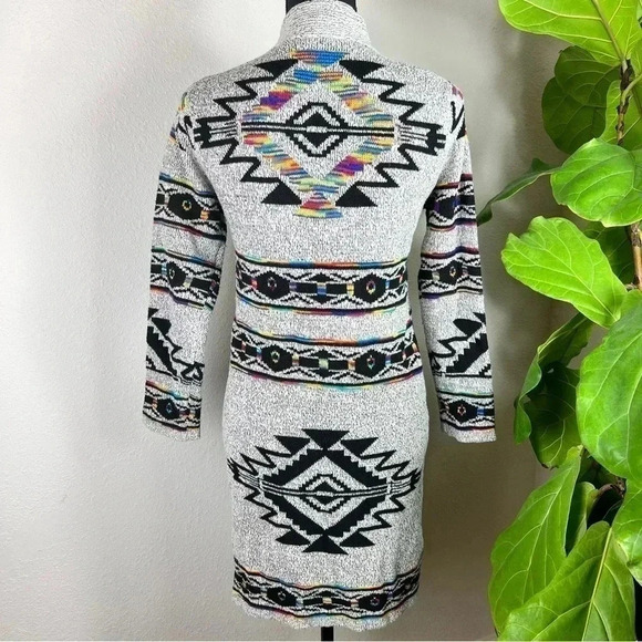 Northern Angel Sweaters - Northern Angel by Anthropologie Women’s Aztec Duster Sweater Jumper